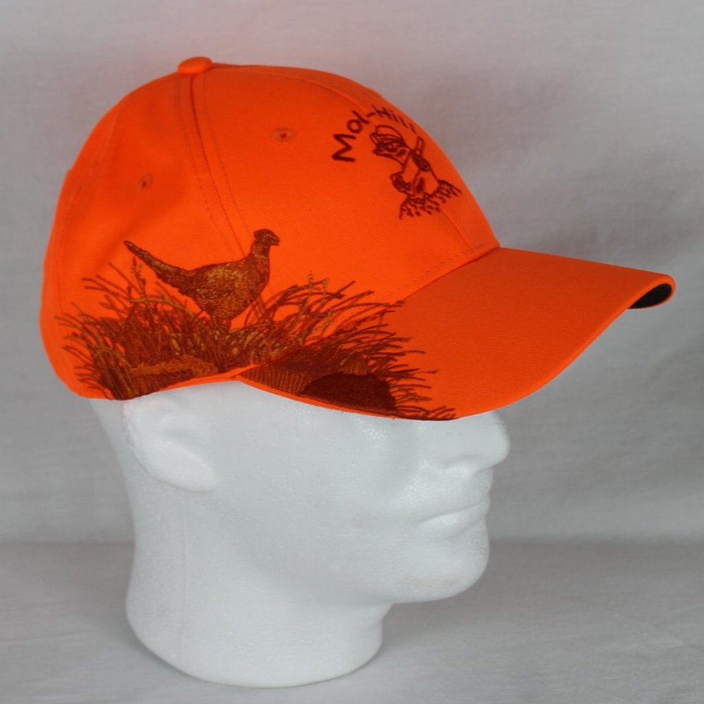 MOL-HILL Dri Duck Traders Wildlife Series Hat Cap Adjustable Back Neon Orange